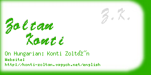 zoltan konti business card